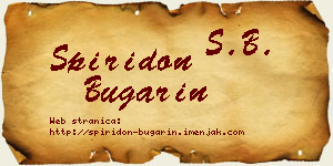 Spiridon Bugarin vizit kartica